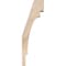 Ekena Millwork 3 1/2"W x 6"D x 18"H Merced Smooth Knee Brace, Douglas Fir BRC04X06X18MRC00SDF - alternate 3